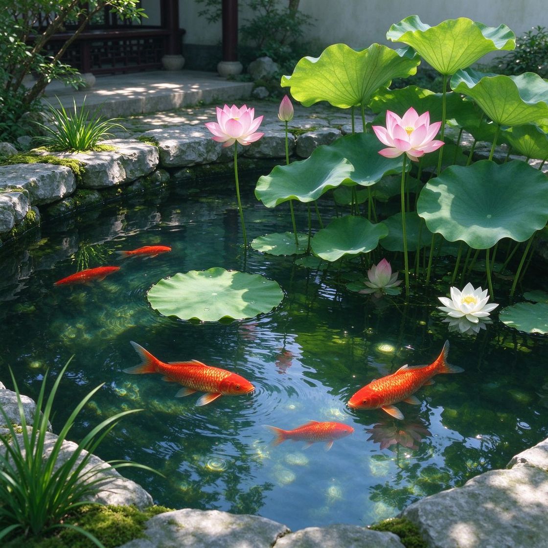 莲池锦鲤
